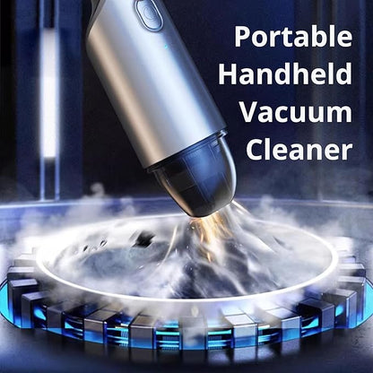 Portable Car Vacuum Cleaner, Portable Handheld Vacuum for Car Interior Cleaning, Wet & Dry Use, USB Rechargeable, with HEPA Filter & Accessories.