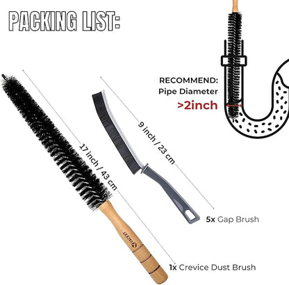 Dryer Lint Brush Vent Cleaner Extra Long Flexible – Dryer Vent Cleaner Brush & Lint Trap Removal Tool, Lint Brush for Dryer, Dryer Lint Trap Brush, Dryer Vent Cleaning Kit for Home