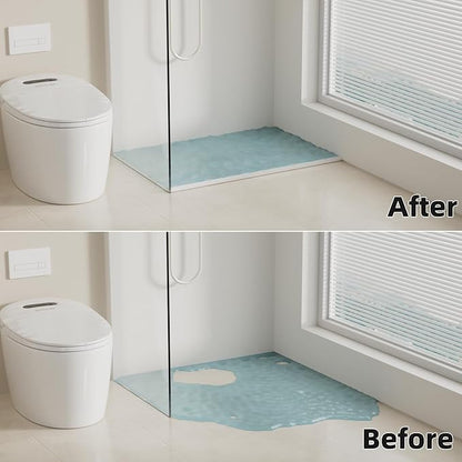 39 inch Water Barrier for Sink, Silicone Rubber Kitchen Water Splash Guard, Bendable Corner Dam Water Retaining Strip for Countertop,Shower, Bathroom,Frameless Shower Threshold Door Bottom Seal Strip