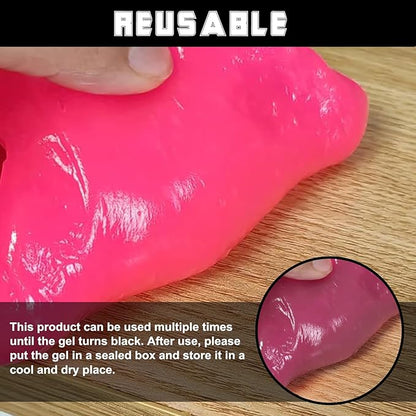Car Cleaning Gel Clean Putty, Universal Auto Interior Cleaner Slime, Auto Detailing Tools Accessories for Cleaning Vehicle Interiors/Electronic Products/Homes/Offices, Gifts for Men Women (Pink)