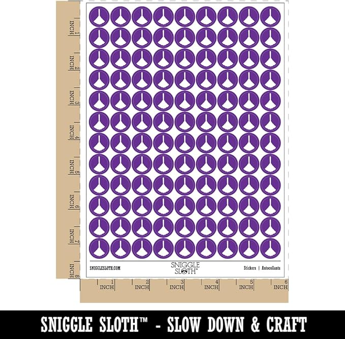 Feather Duster Cleaning 200+ Round Stickers - Gloss Finish - 0.50" Size - Purple