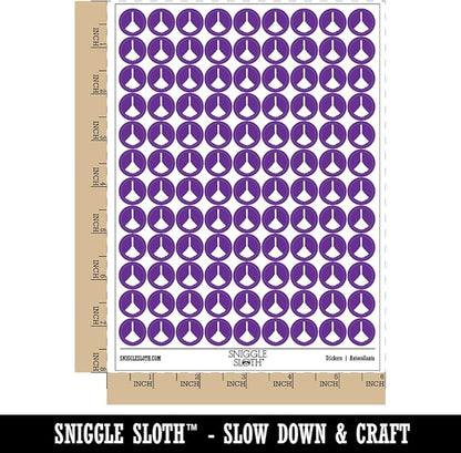 Feather Duster Cleaning 200+ Round Stickers - Gloss Finish - 0.50" Size - Purple