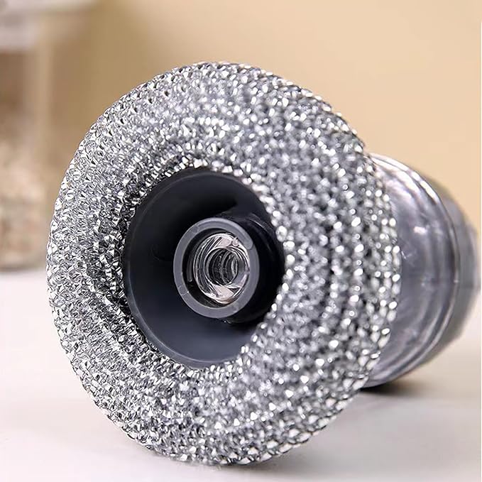 Soap Dispensing Dish Brush with Replaceable Nylon Balls, Comfort Grip Handle for Kitchen Scrub - Built-in Soap Dispenser for Cleaning Dishes, Pots, Pans, Sinks & Bathtubs (1+10pcsballs)