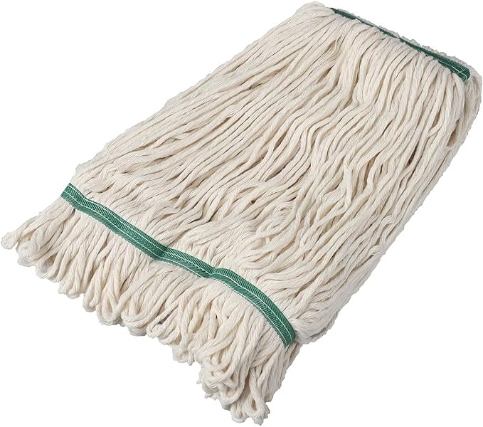 OFO Loop-End Cotton String Mop Head，Heavy Duty String Mop Refills, Mop Head Replacement for Home/Industrial/Commercial Cleaning, 3-Packs