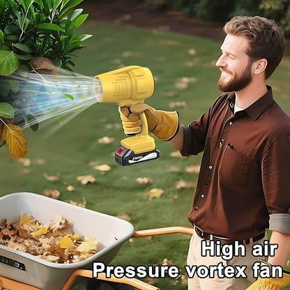 Fostex Cordless Leaf Blower – Handheld Leaf Blower, 300,000RPM Mini Turbo Jet, 2×2.0Ah Batteries & Charger, Lightweight & Portable, 6 Speeds, for Patio, Yard, Lawn Care, Garage Cleaning
