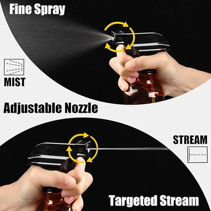 GearTrust Spray Bottles 10 oz BPA-free Matt Plastic Small Squirt Bottle, Fine Mist/Strong Stream Adjustable, Refillable Empty Mister Water Spray Bottles for Hair, Plant, Cleaning, Pet