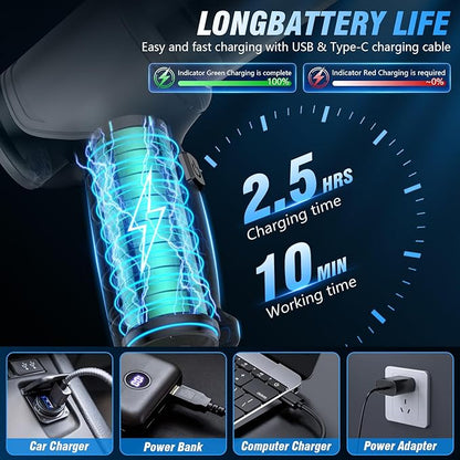 Car Vacuum Cleaner, 15000Pa Handheld Cordless Rechargeable Wet & Dry Vacuum, 120W High Power for Car, Pet, Home, Office Cleaning, Washable HEPA Filter, Multi-Nozzles 01