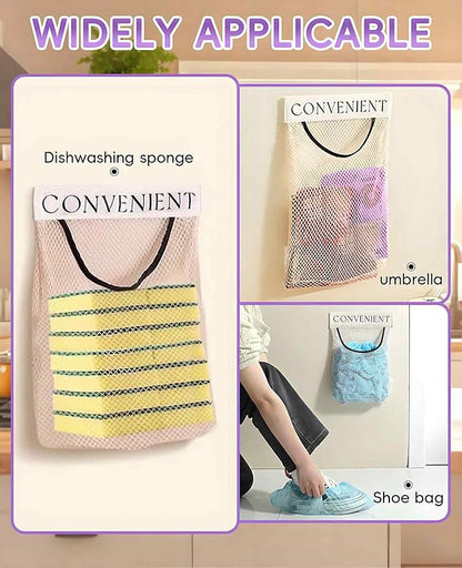 2 Pack Grocery Bag Holder for Plastic Bags, Shopping Bag Storage Dispenser under Sink with Sticky Wall Mount