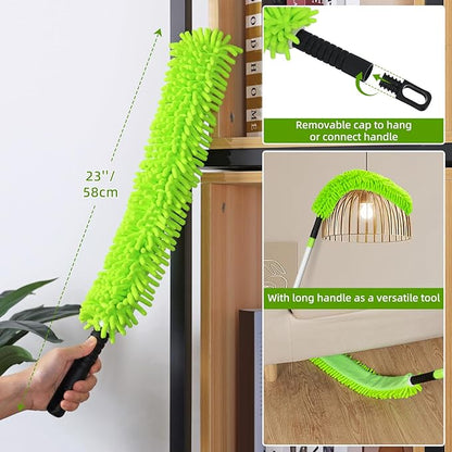 Qaestfy Pack of 2 Microfiber Pad Refill Compatible with QAE026/QAE031 Ceiling Fan Clenae Duster with Long Handle