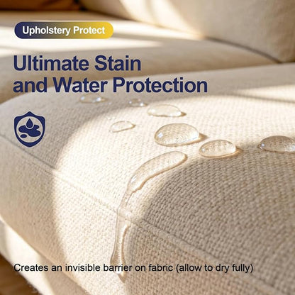 Waterproof Fabric Protector Spray: Invisible Upholstery & Linen - Stain Repelling Protection for Sofa, Fabric - Keeps Furniture Clean & New (6.76oz)