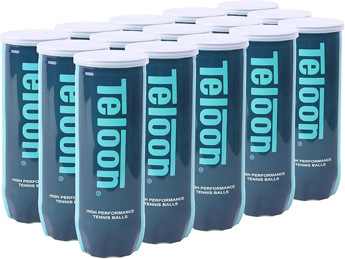 Teloon Championship Tennis Balls - Extra Duty - Regular Duty Felt Pressurized Tennis Balls