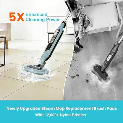 Upgraded Steam Mop Replacement Brush Pads for Shark Steam and Scrub Mop S7000 S7001 S7201 S8001 S8201 Series (2 Pack)