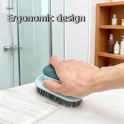 Laundry Brush, Shoe Brush, Used for Cleaning Stains, Floor Tiles, Kitchen, Carpet, Household Cleaning, Etc. Easy to Hold Set of 2 Pieces