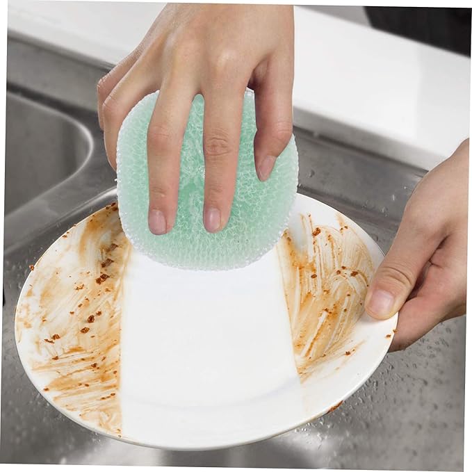 12pcs Multi-Functional Scouring Ball for Kitchen Cleaning Durable Dish Scrubber Balls for Pots and Pans Random Colors Long-Lasting Household Cleaning Tools