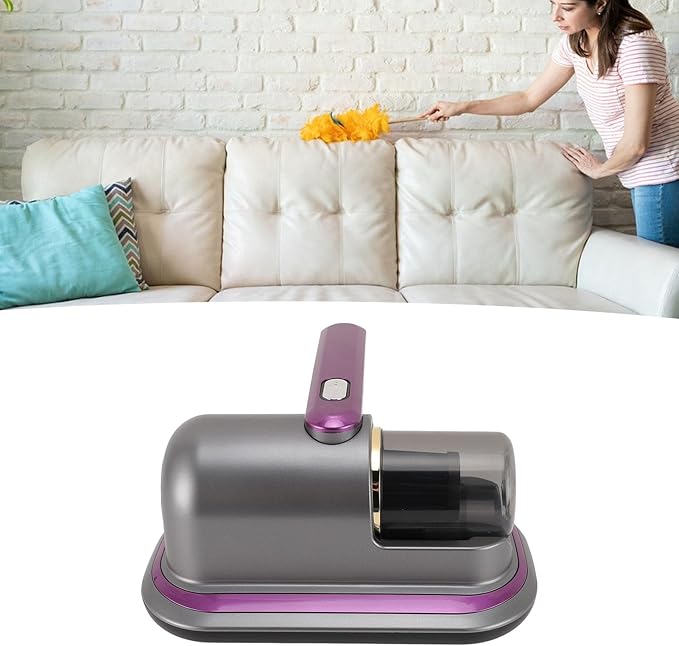 Mattress Vacuum Cleaner, 12Kpa Suction Bed Vacuum Cleaner with UV Light,Handheld Bed Vacuum Cleaner with Smart Dust Sensor, HEPA Filter, Effectively Cleans Bedding, Sofas, Carpets