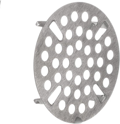 OCS Parts Commercial Kitchen Sink Flat Strainer | Universal Fit 3-Inch Stainless Steel Strainer | Fits Most 3 Tier Compartment Sinks (Single)
