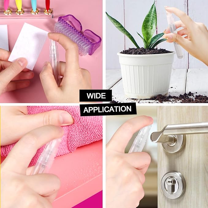 Teenitor Mini Spray Bottle 20PCS, 10ml Perfume Bottle Empty Perfume Atomizer, Plastic Perfume Travel Refillable Sample Bottle, Fine Mist Spray Bottles