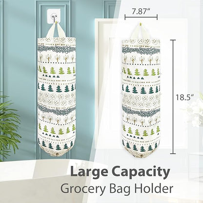 SYIPO Plastic Bag Holder, Reusable Grocery Bag Organizer, Wall Mount, Squirrel, 1 Pack, 15.7in x 9.8in