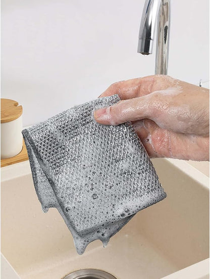 HIC Kitchen Multi-Use Non-Scratch Wire Cleaning Cloths, 2 Sets of 6