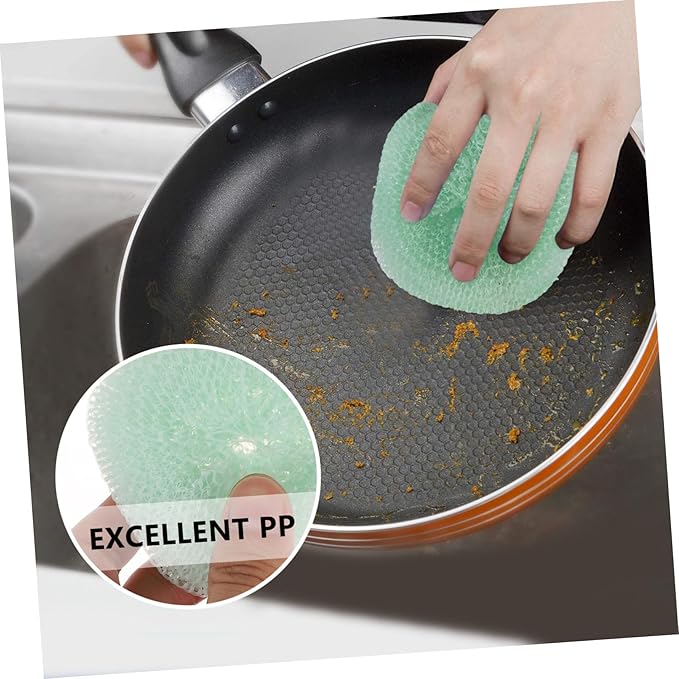 12Pcs Scouring Balls for Kitchen Cleaning Durable Dish Scrubber Balls for Pots Pans and Cookware Reusable Scrubbers for Dishes and Household Cleaning Tasks