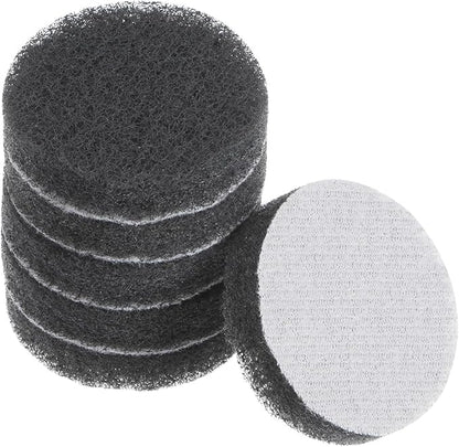 HARFINGTON 6pcs Drill Power Brush 2 inch Tile Scrubber Scouring Pads 800-1000 Grit for Bathroom Kitchen Household Cleaning