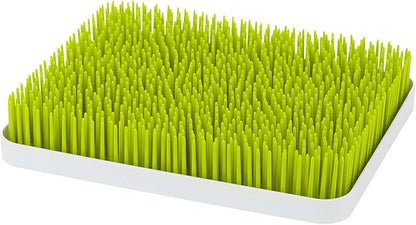 Boon Lawn Countertop Baby Bottle Drying Rack with Antimicrobial Tray - Spring Green - Bottle Rack and Organizer - Baby Feeding Essentials - 13.5 x 11 x 2.5 - 1 Count