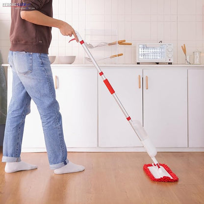 Spray Mop for Floor Cleaning with 2 Microfiber Pads Featuring Tassel Edges, Lightweight Aluminum Handle, and Even Spray Nozzle for Efficient Cleaning