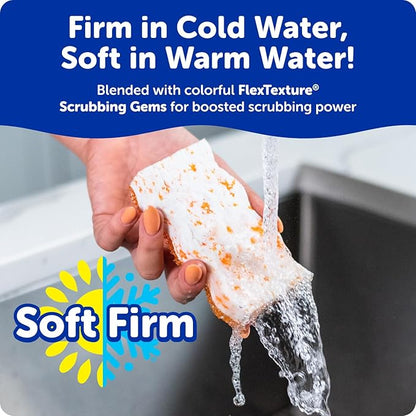 Scrub Daddy Eraser Daddy XL - Large Melamine Foam Sponges for Cleaning - Dual-Sided White Eraser Sponges for Wall Cleaning - Removes Dirt & Scuffs - Water-Activated (18 Count)