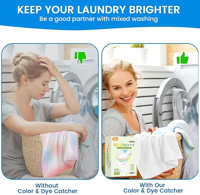 120 PCS Laundry Color Catcher Sheets for Washing Machine, Anti-Color Bleeding Dye Trapping Sheets for Mixed Washing, Hypoallergenic & Efficient