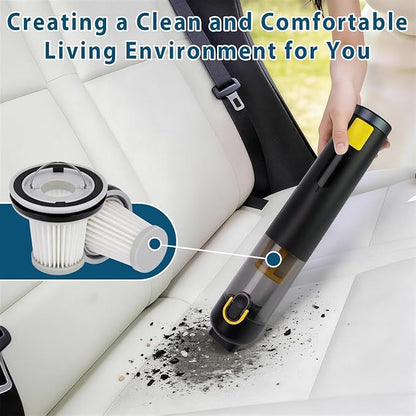 4 Pack HEPA Filter Replacement Compatible with Fanttik Slim V8 Apex / V9 Mix / V10 Mix/Slim V10 Apex Cordless Car Vacuum Cleaner, Washable and Reusable HEPA Filters
