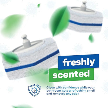 CleanGenius Disposable Prefilled Toilet Cleaning Scrubbers (30 Count)