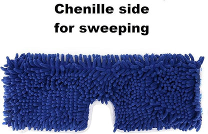 Tidy Monster 3 Pack Mop Refills Compatible with O-Ceda Dua-Action Microfiber Mop, Replacement Mop Heads for Dry/Wet Use, Machine Washable Double Sided All Surface Cleaning