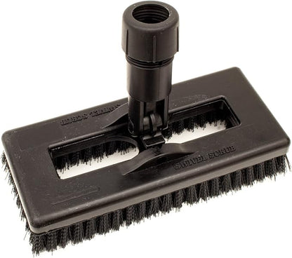 SPARTA 3638831EC03 Polyester Rectangle Scrub Brush, Floor Brush, Cleaning Brush With Swivel Head For Cleaning, 8 Inches, Black