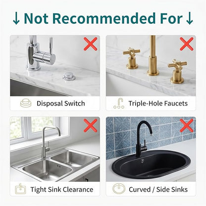 Stone Faucet Mat for Kitchen Sink-Diatomite Drying Stone Mat& Sink Protector,Quick Dry Water Absorbing Stone Tray ,Sink Splash Guard for Kitchen Counter & Bathroom Counter (White, 15.7"x3.9")
