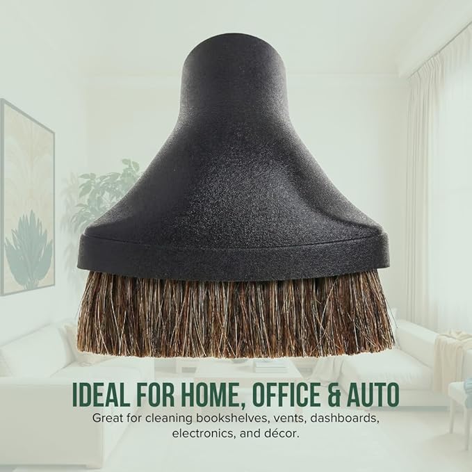 Selgo Universal Vacuum Cleaner Dusting Brush with Horse Hair Bristles, Fits All Cen-Tec Models, Black (Cen-Tec Dust Brush), Pack of 10