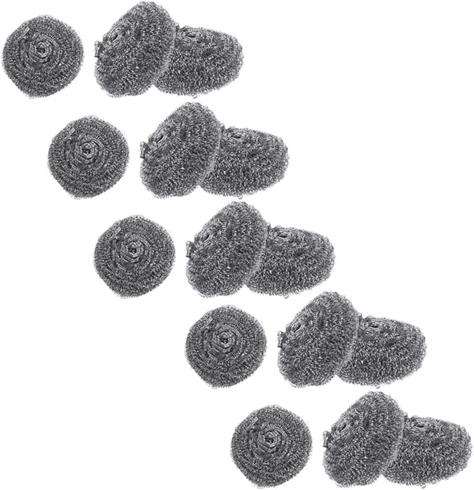 DECHOUS Stainless Steel Pot Cleaning Scrubbers 15pcs, Heavy Duty Metal Dish Scouring Balls for Kitchen and Pan Washing, Sturdy Pot Scrub Brush for Tough Kitchen Cleaning