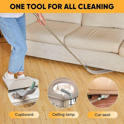 Sakerplus Retractable Gap Dust Cleaner, Artifact,Extendable Duster Cleaning Tool for Hard-to-Reach Areas, Reusable Washable Dusting Wand for Home,Ceiling,Blinds,Under Furniture (2)