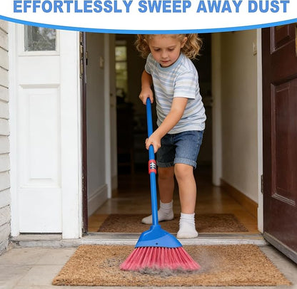Small Broom-Indoor or Outdoor Portable Broom with Adjustable Handle, Cleaning Little Helper for Housekeeping,Office,Working Desk,Pet Nest