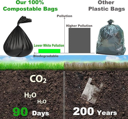 108 Portable Toilet Bags, TALTBREX 8 Gallon Biodegradable Camping Toilet Bags for Portable Potty, Thickened Compostable Trash Bags Toilet Waste Poop Bags for 5 Gallon Bucket Toilet Liner Travel Car