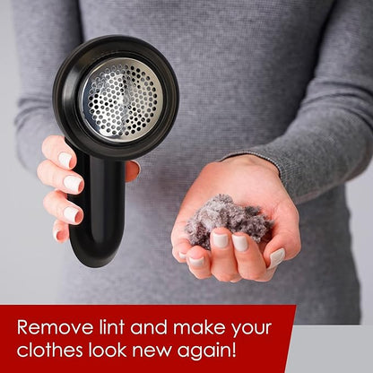 Rubberized Fabric Shaver - Black