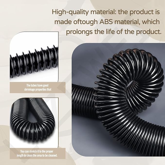 14-37-0105 18V Wet/dry Vac Hose Assembly with Universal Attachments Adapter Kit for 18v/28v Vacuum 0880-20 0970-20 (Internal Storage), Use to Pick Up Dust and Debris