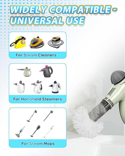 8 PCS Universal Microfiber Cloths for Handheld Steam Cleaner Accessories Compatible with Bissell Steam Shot Omni Compatible with PurSteam/Wagner Spraytech/McCulloch Reusable Washable Steam Mop Cloths