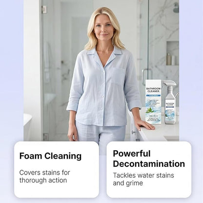 Scale Remover Bathroom Cleaner,Bathroom Descaler Foam Cleaner Spray,Fast-Acting Limescale Cleaner,Tiles, Glass, Stainless, Steel, Sinks (2pcs)