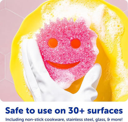 Scrub Daddy Scratch-Free Multipurpose Kitchen Sponges - Bulk Dish Sponges for Kitchen, Bathroom, Household Cleaning & More - Made with BPA-Free Polymer Foam (9 Count)
