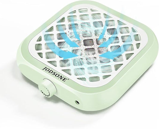 JODSONE 6000RPM Mini Nail Dust Collector Powerful Suction Portable PocketSized Nail Salon with 30 Filters Green
