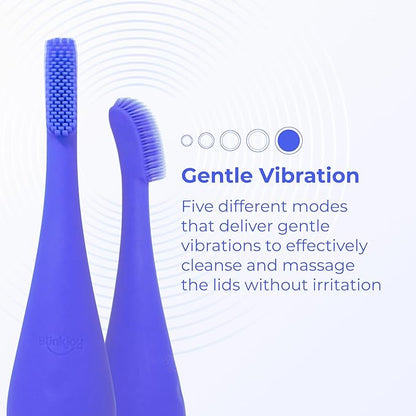 Blinkjoy Electric Eyelid Brush 2 – Optometrist Approved Lid Hygiene Tool for Demodex, Blepharitis & Dry Eyes – Gently Removes Dirt, Oil & Makeup to Support Healthy Lid Hygiene (Blue)