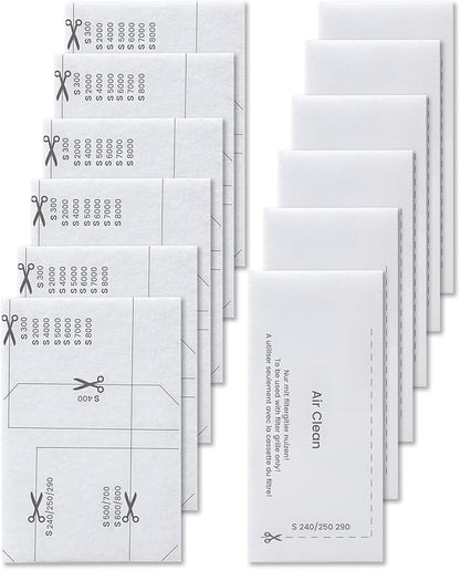 6 Pack AirClean Filters and Motor Protection Filters Replacement Parts for Miele Vacuum Compact C1 C2, Complete C1 C2 C3, Classic C1, Dynamic U1, S200-S899, S2000-S8999