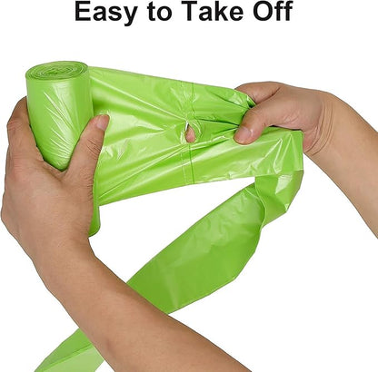 13-15 Gallon Trash Bags Plant Based Garbage Bags Recycling Unscented Tall Kitchen Trash Bags for Kitchen, Yard, Lawn,Office(75 Counts, Green)