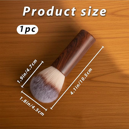 Nail Art Dust Brush Powder Remover Brush with Wooden Handle Manicure Dust Clean up Tool for Acrylic UV Gel Nail Arts Soft Makeup Brushes Blush Brushes Cosmetics Blending Liquid Foundation