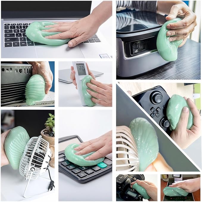 ASFSKY Car Cleaning Gel (5 Pack) Cleaning Putty Universal Dust Cleaning Car Interior Cleaner Keyboard Dust Remover Car Slime Gifts for Men Women Girl